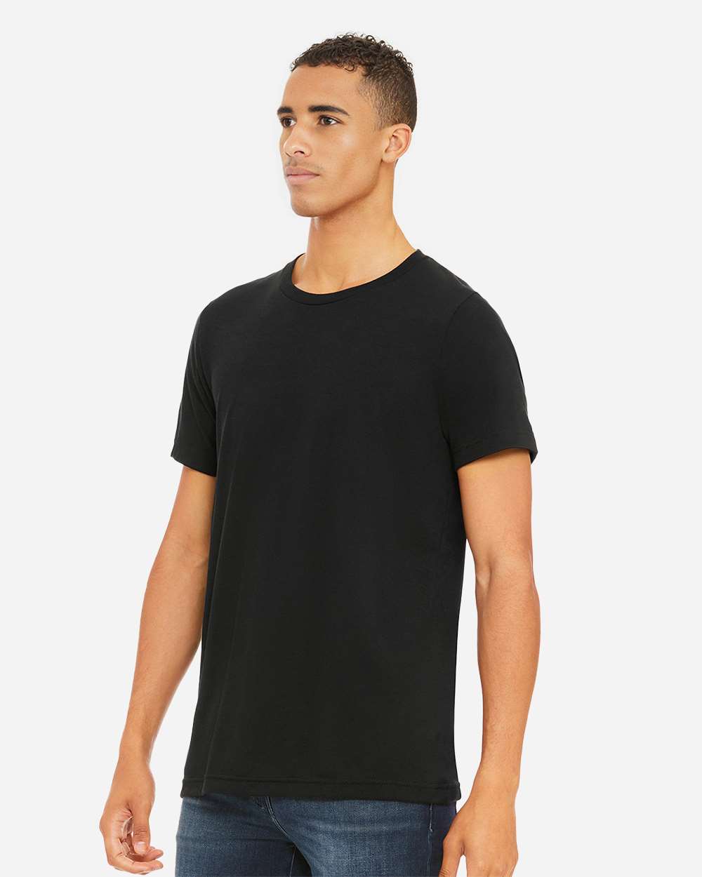 Triblend Tee - OnModelSide - B84706492 - Solid Black Triblend