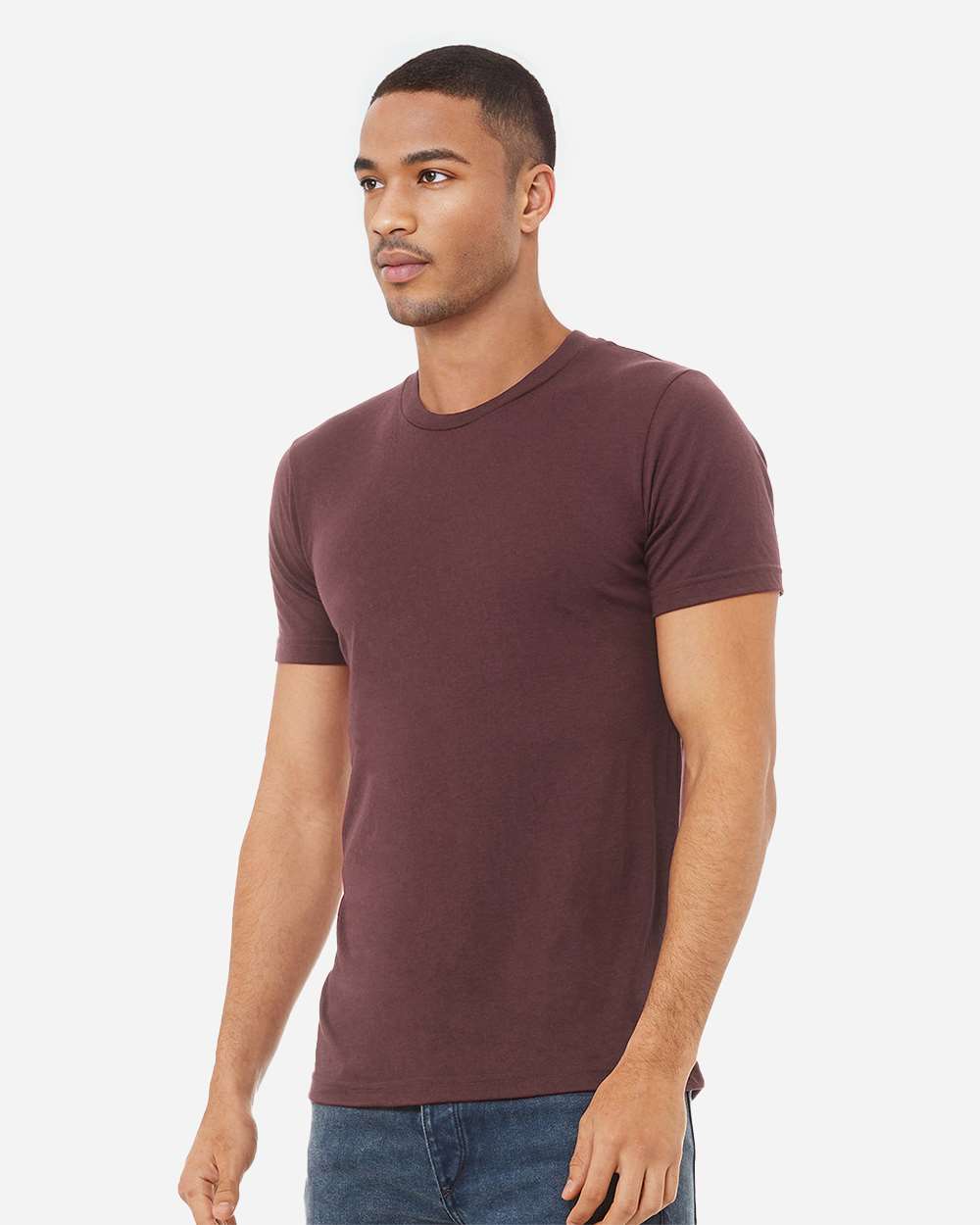 Triblend Tee - OnModelSide - B84706522 - Maroon Triblend