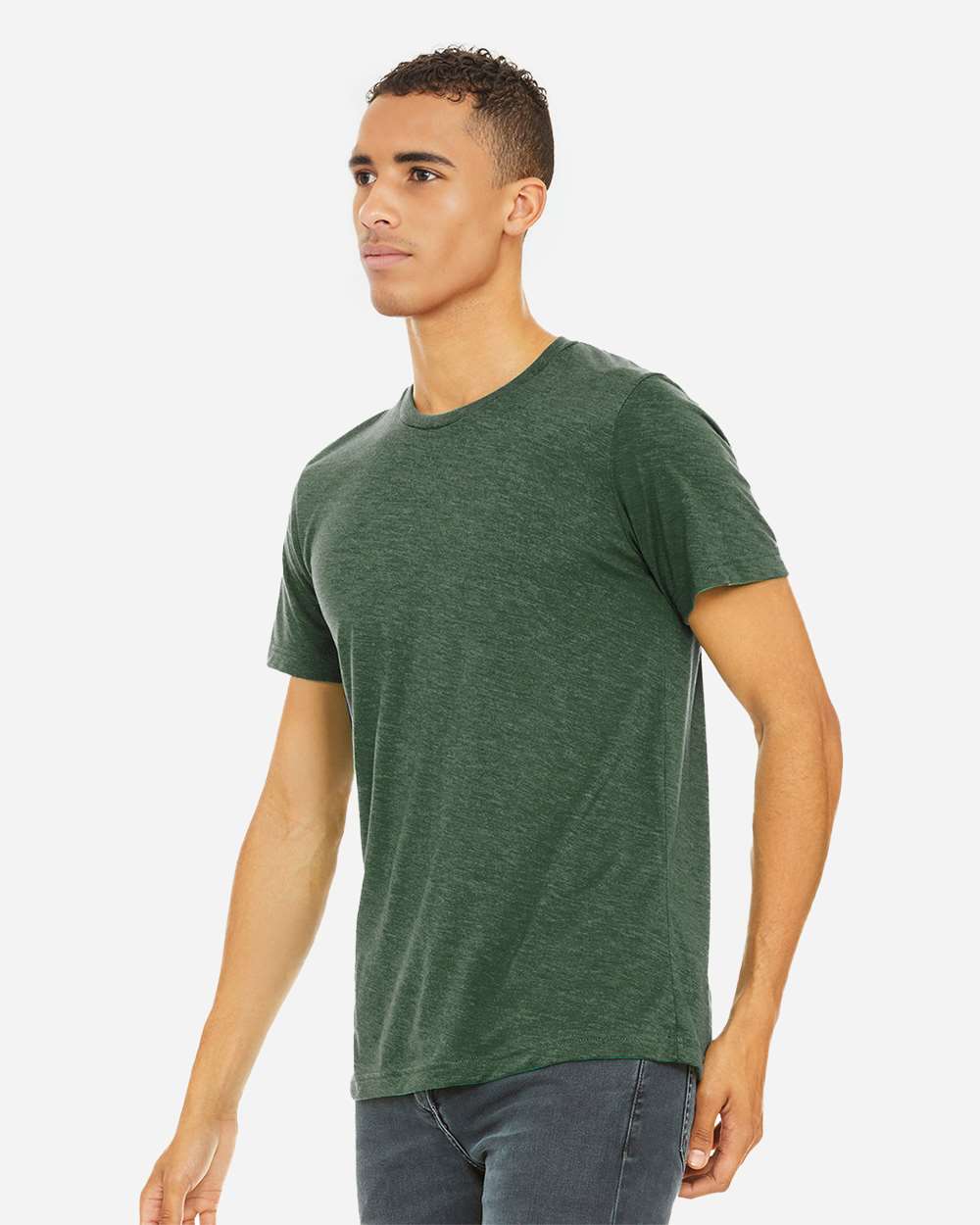 Triblend Tee - OnModelSide - B84706542 - Grass Green Triblend