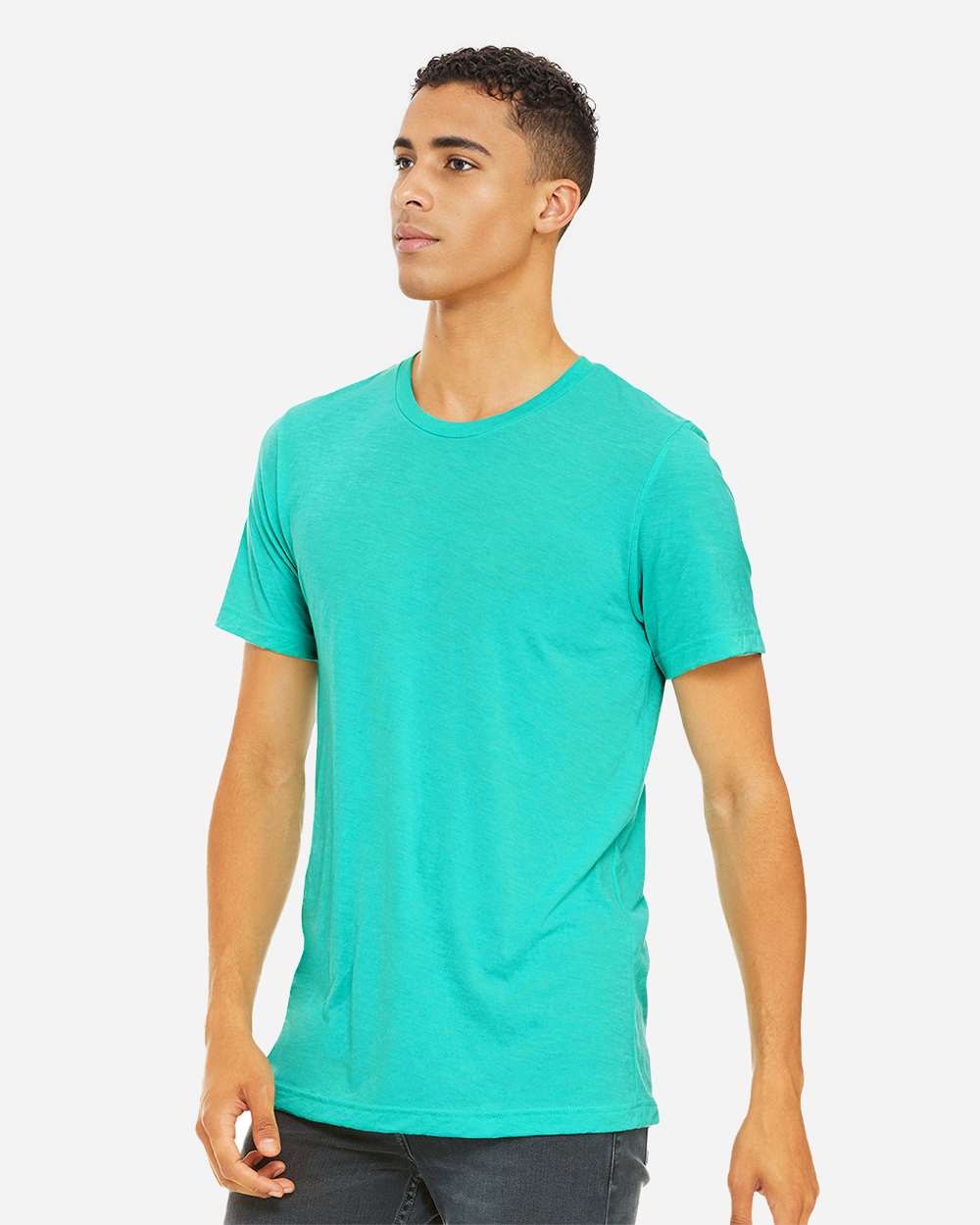 Triblend Tee - OnModelSide - B84706772 - Sea Green Triblend