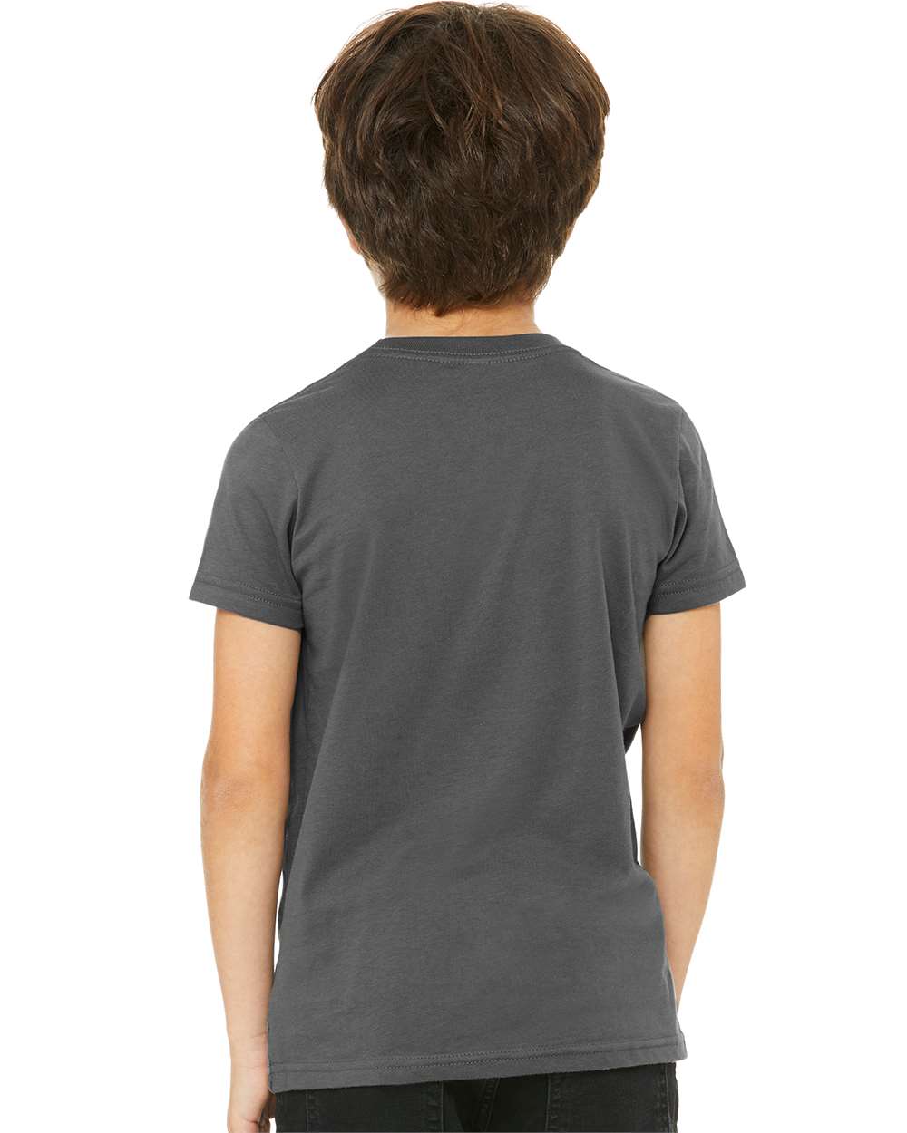 Youth Jersey Tee - OnModelBack - B38006083 - Asphalt