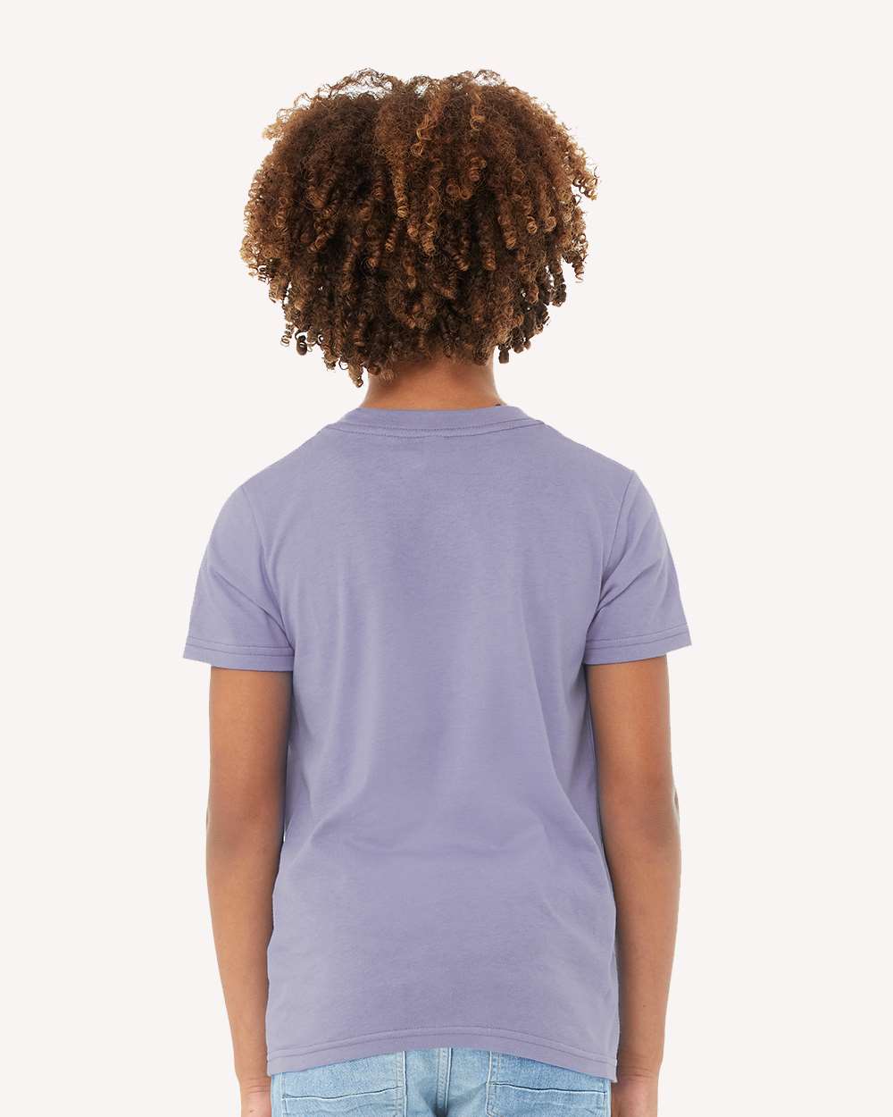Youth Jersey Tee - OnModelBack - B38006393 - Dark Lavender