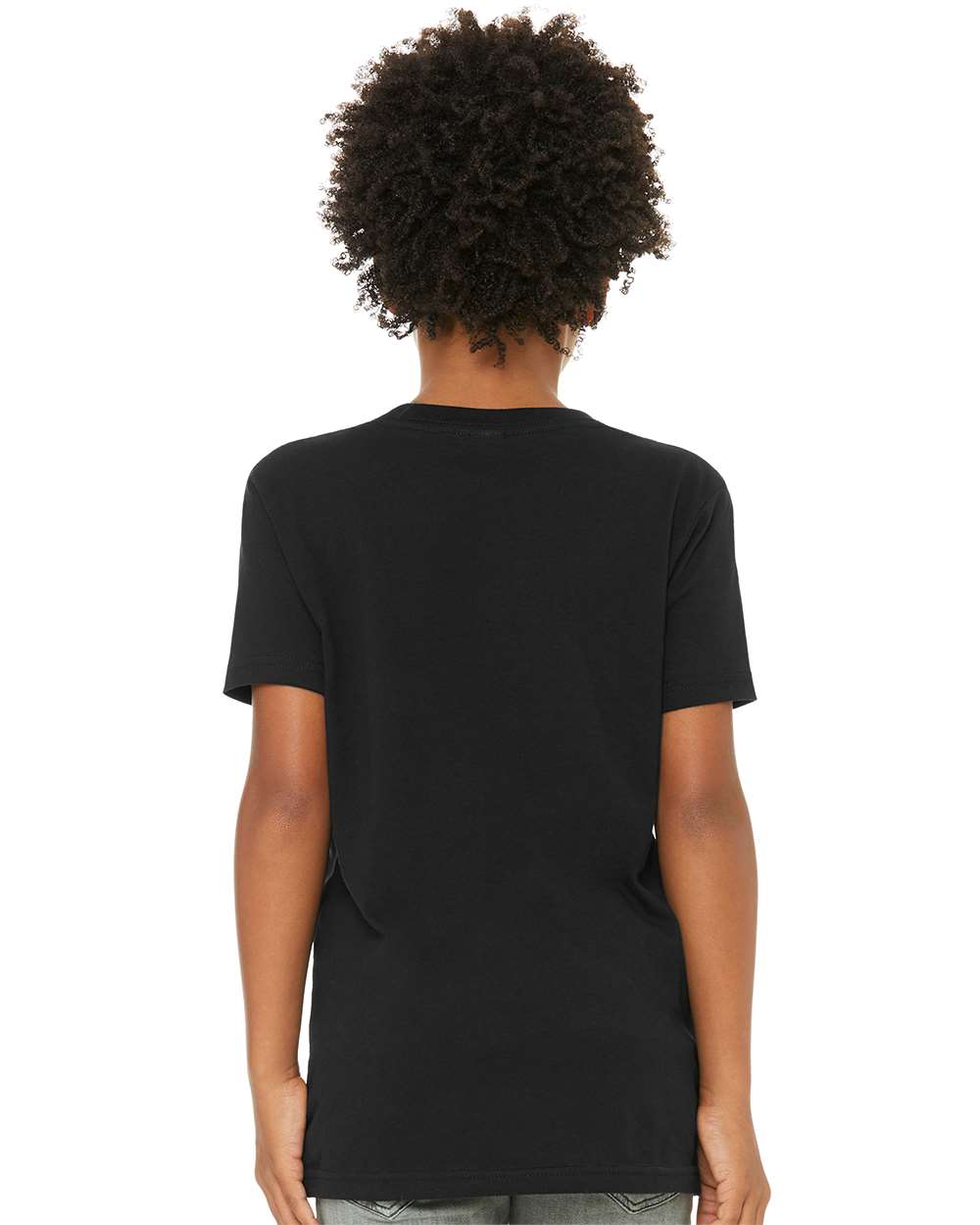 Youth Jersey Tee - OnModelBack - B38006503 - Black