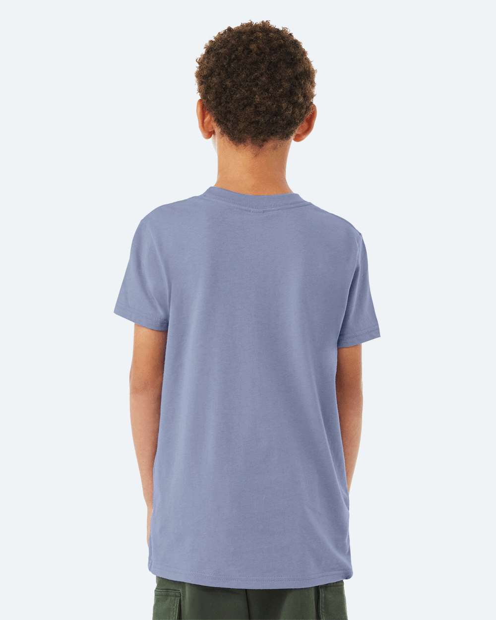 Youth Jersey Tee - OnModelBack - B38006513 - Lavender Blue
