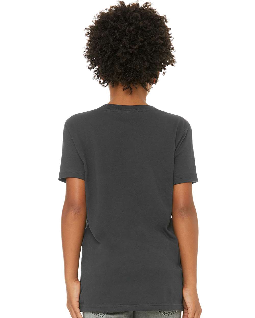 Youth Jersey Tee - OnModelBack - B38006593 - Dark Grey