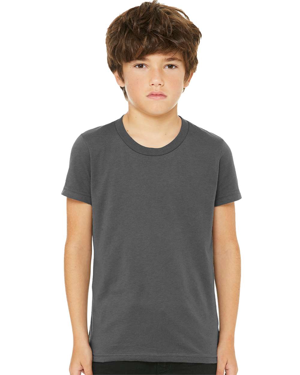 Youth Jersey Tee - OnModelFront - B38006083 - Asphalt