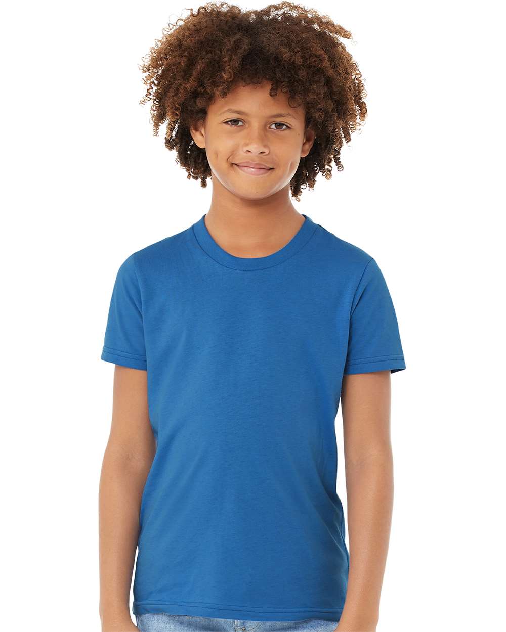 Youth Jersey Tee - OnModelFront - B38006183 - Columbia Blue