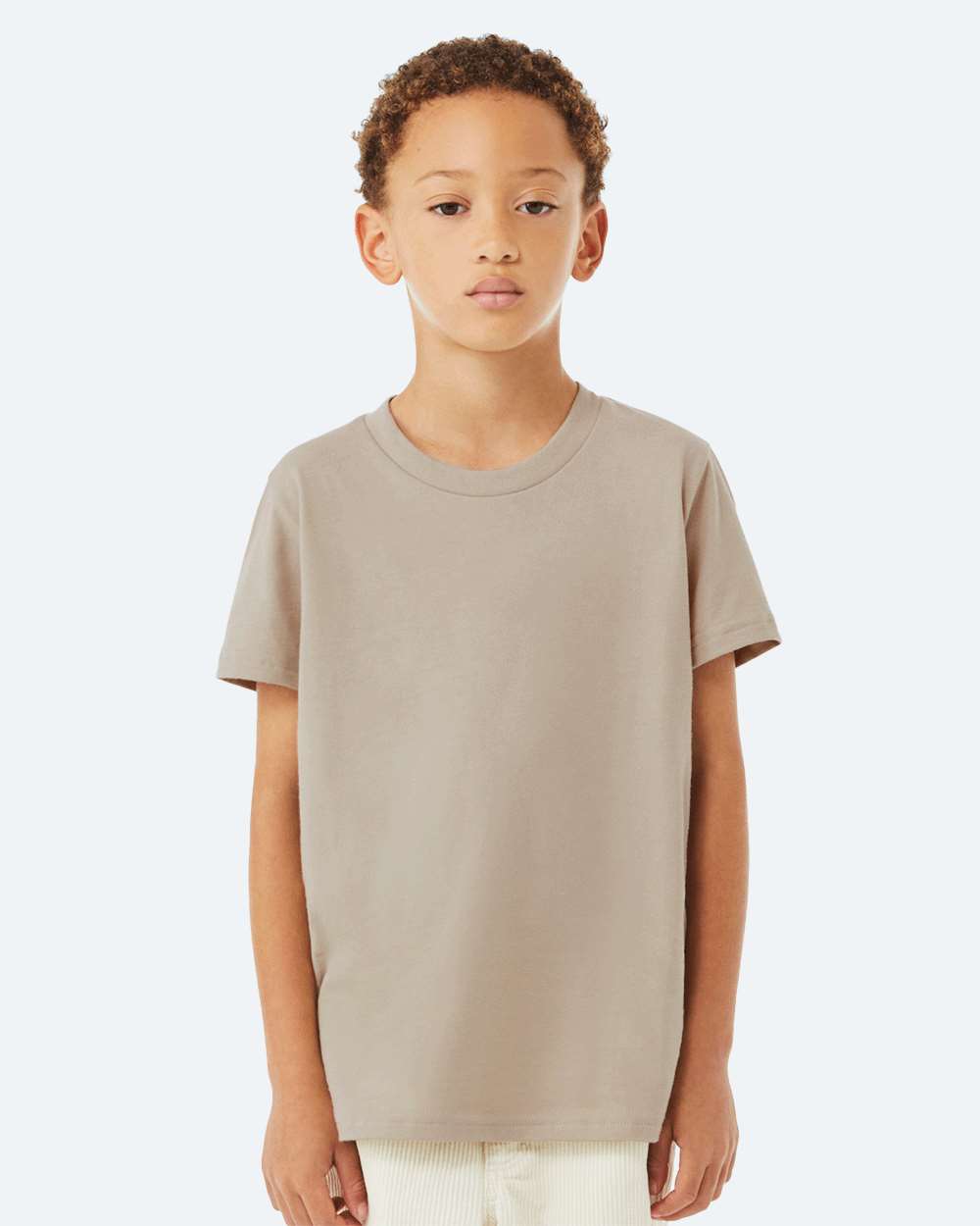 Youth Jersey Tee - OnModelFront - B38006203 - Tan
