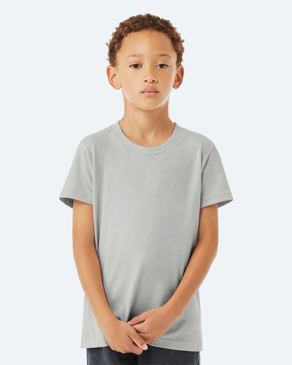 Youth Jersey Tee - OnModelFront - B38006233 - Solid Athletic Grey