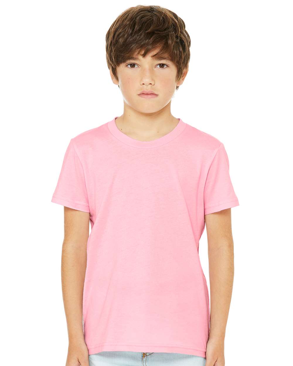 Youth Jersey Tee - OnModelFront - B38006303 - Pink