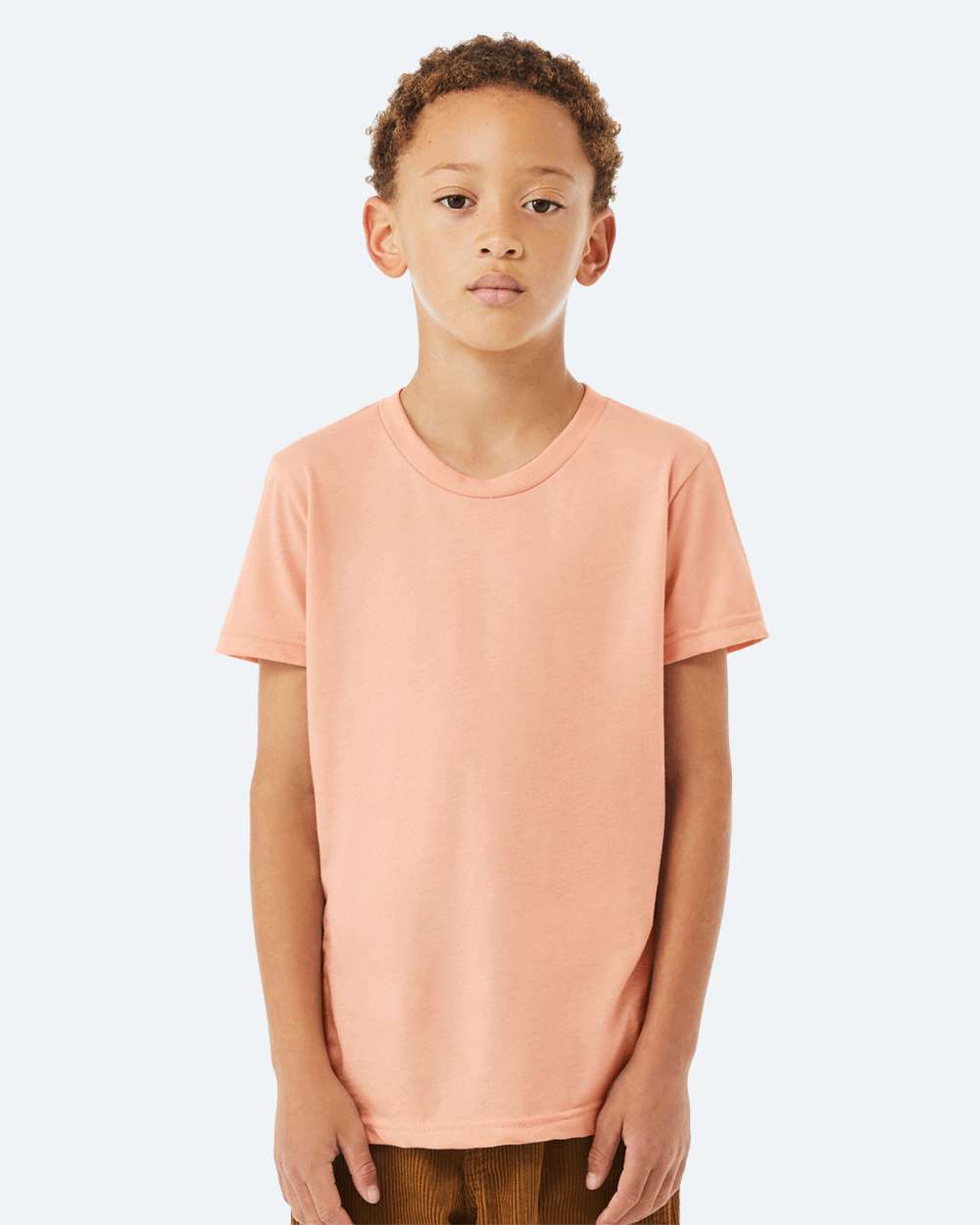 Youth Jersey Tee - OnModelFront - B38006383 - Peach