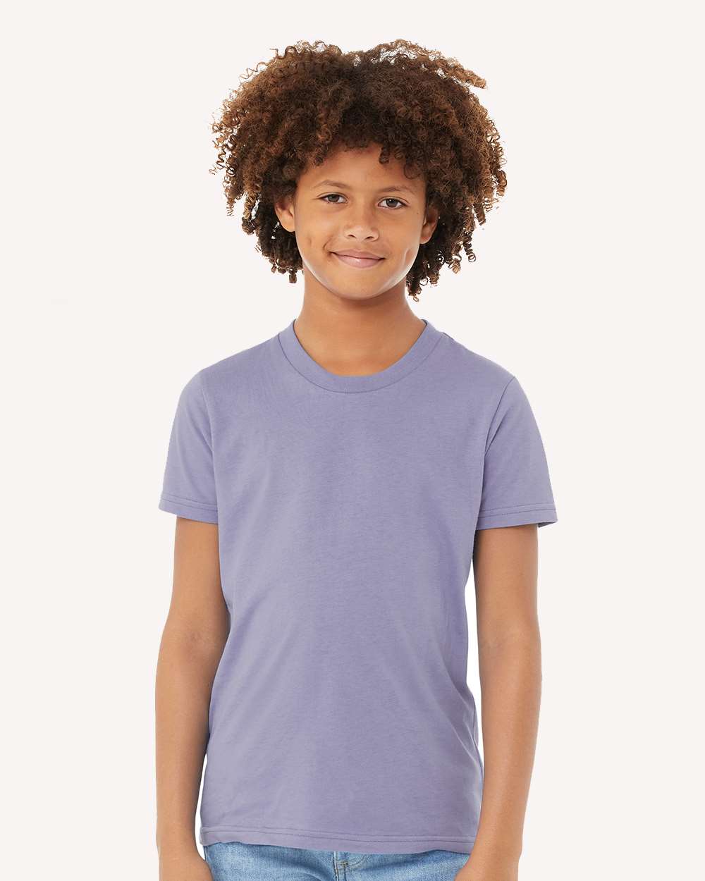 Youth Jersey Tee - OnModelFront - B38006393 - Dark Lavender