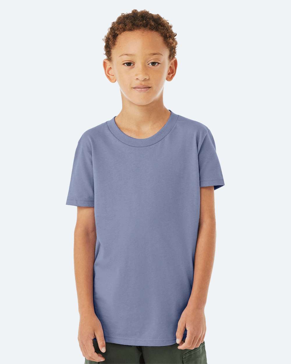 Youth Jersey Tee - OnModelFront - B38006513 - Lavender Blue
