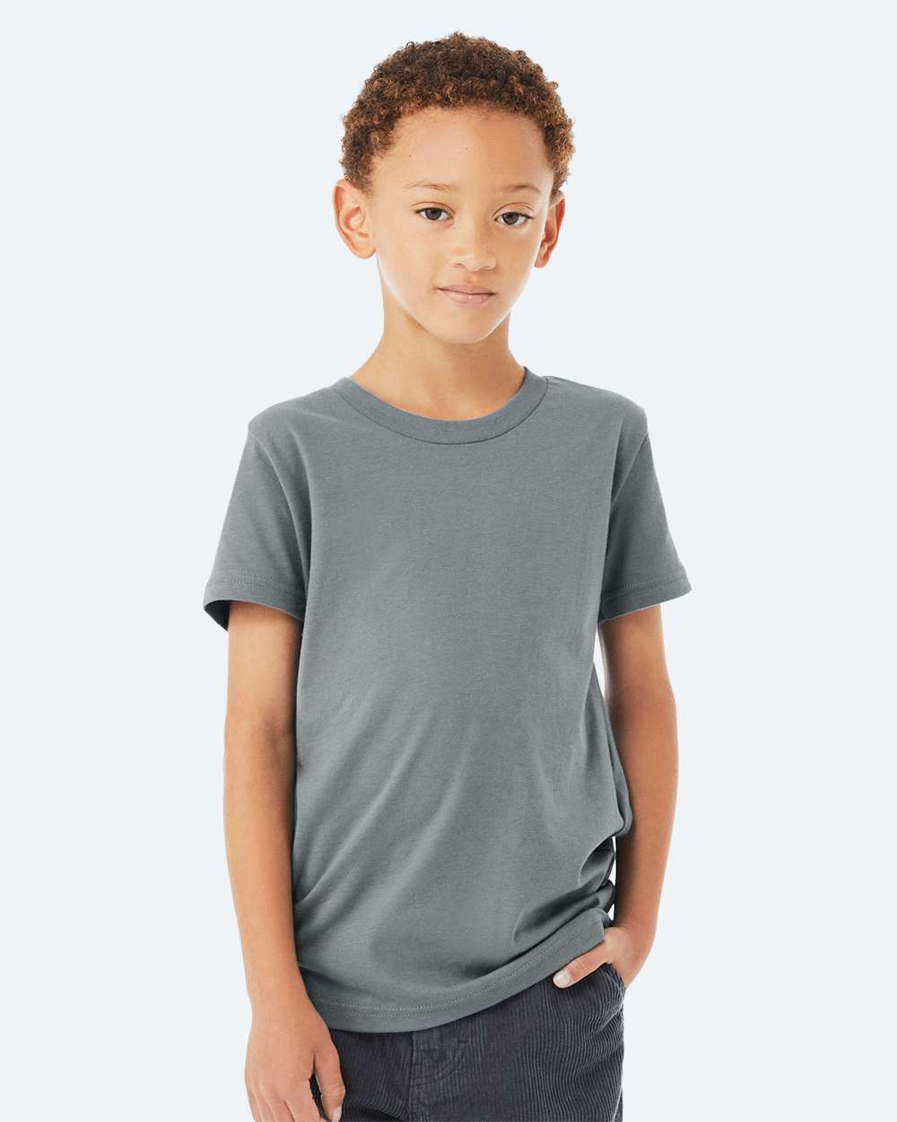Youth Jersey Tee - OnModelFront - B38006803 - Blue Storm