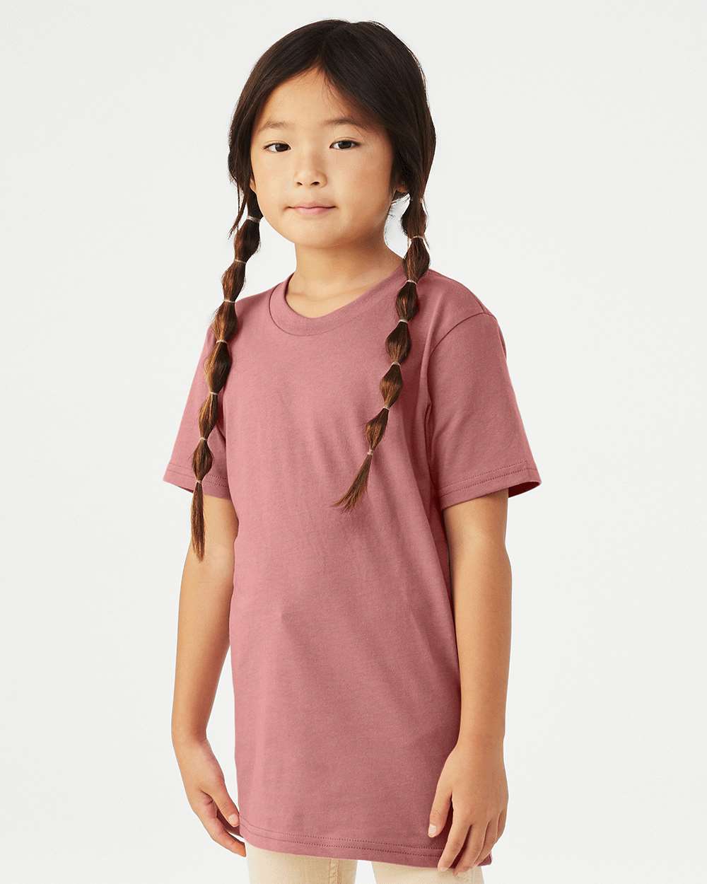Youth Jersey Tee - OnModelSide - B38006333 - Mauve