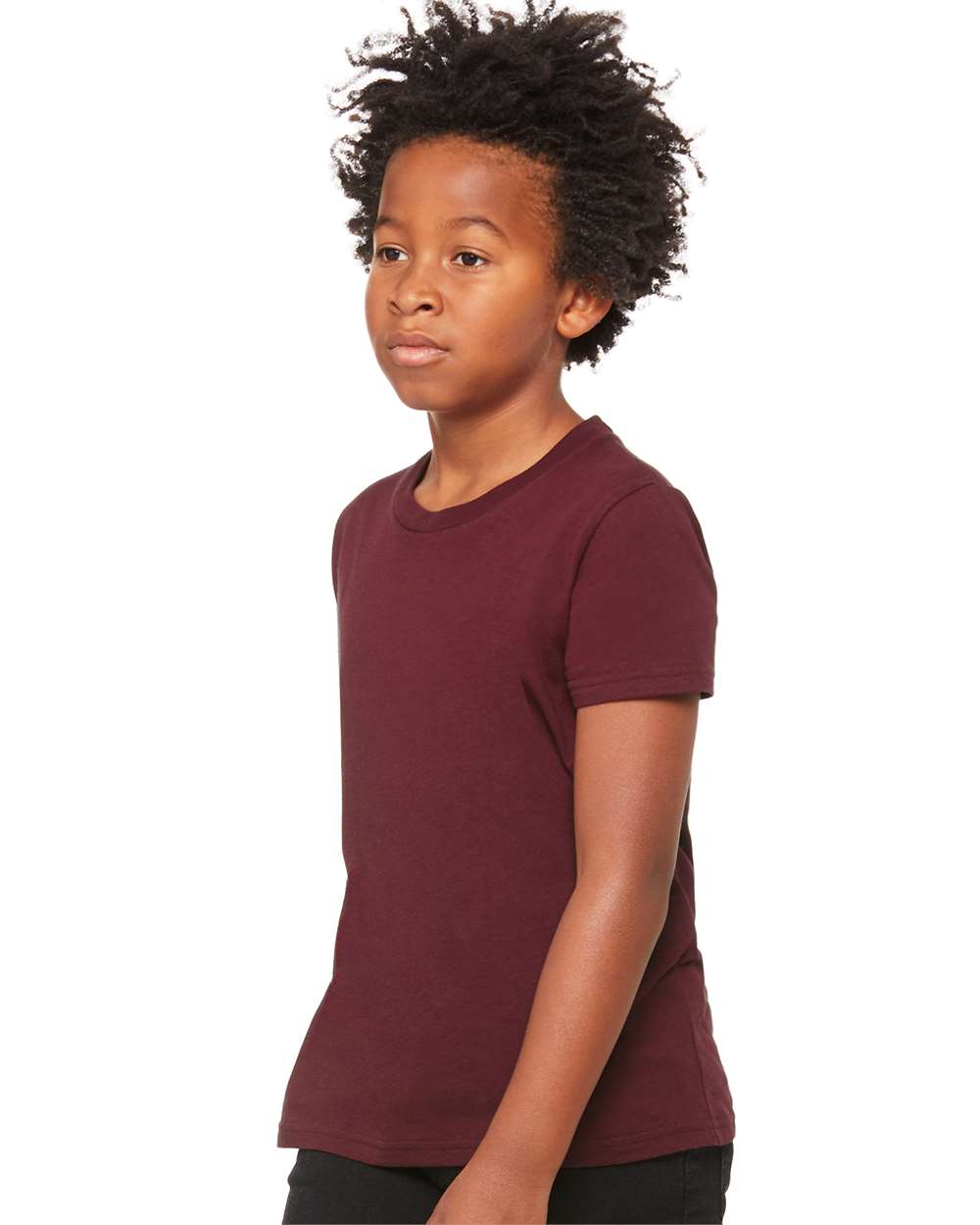 Youth Jersey Tee - OnModelSide - B38006533 - Maroon