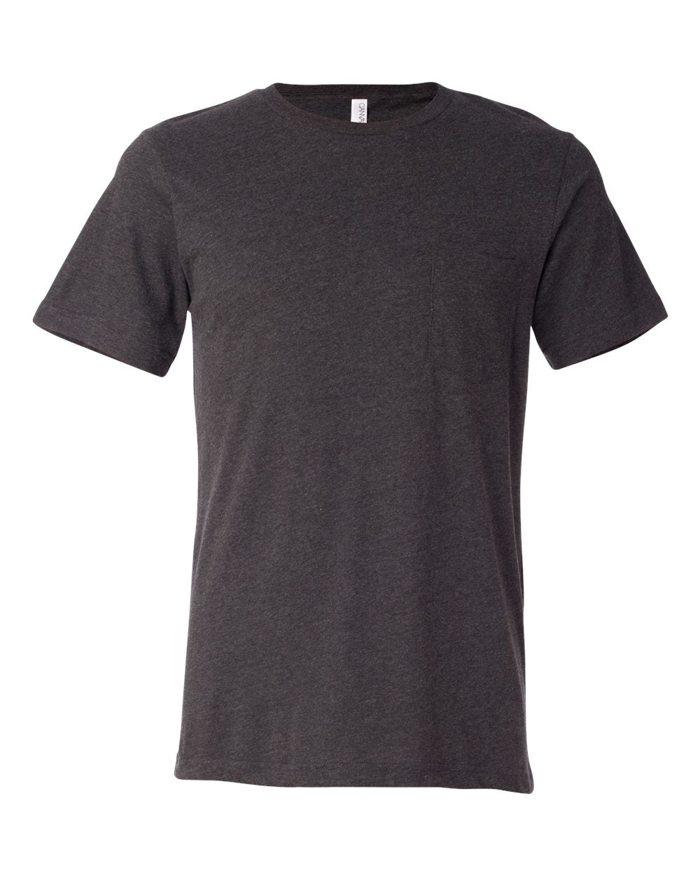 Men's Jersey Pocket Tee - Front - B01906103 - Dark Grey Heather