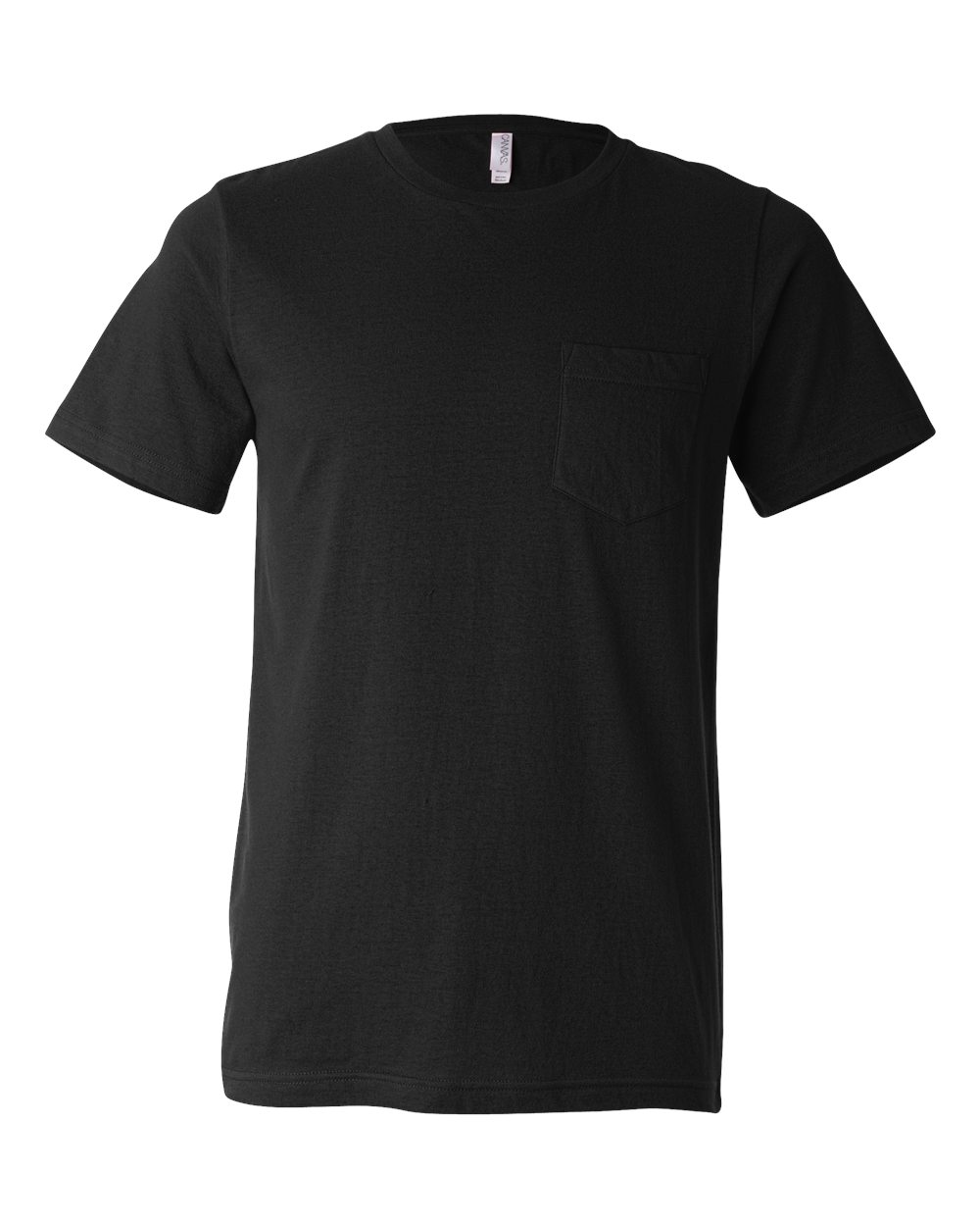 Men's Jersey Pocket Tee - Front - B01906503 - Black
