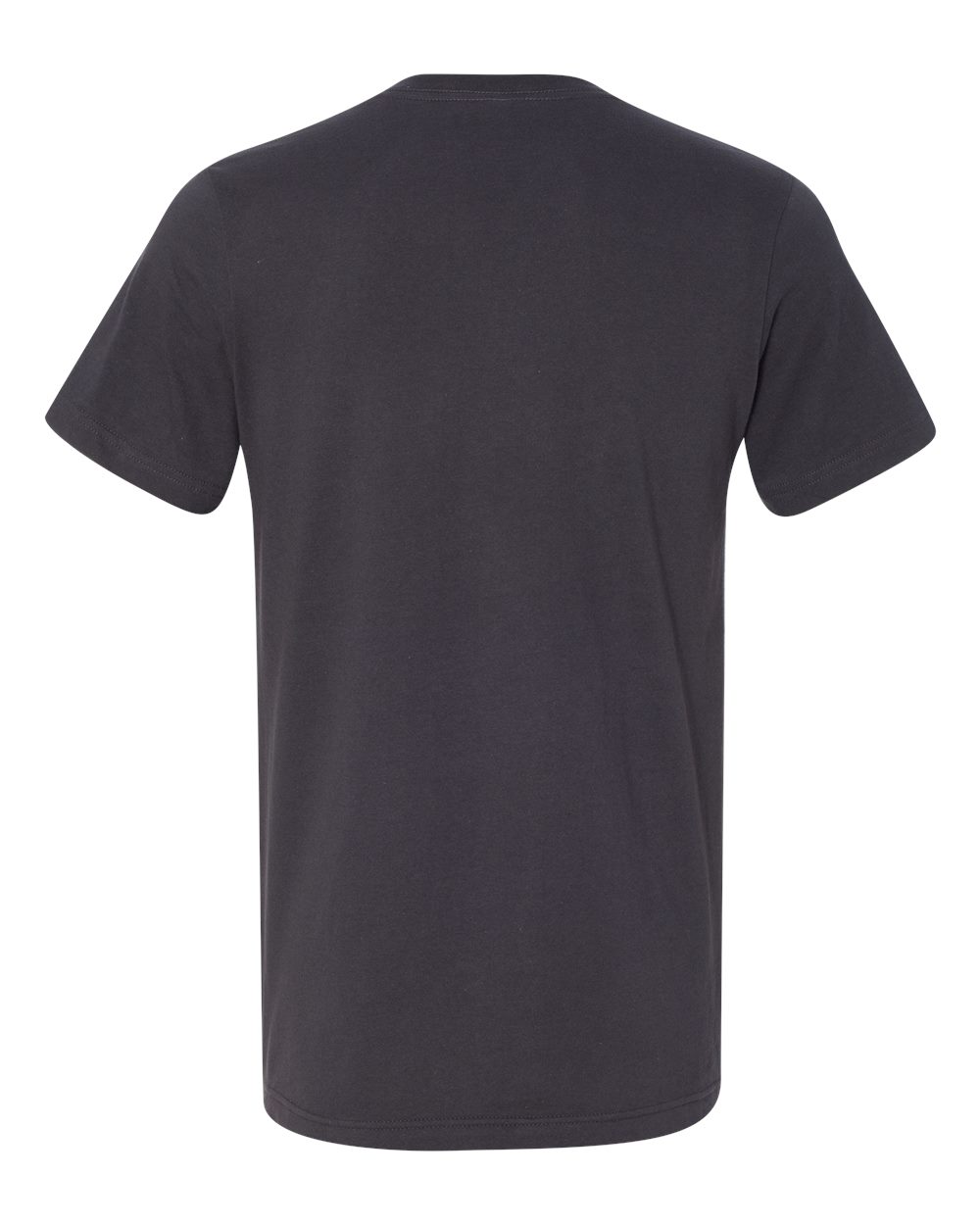 Unisex Jersey V-Neck Tee - Back - B00306082 - Dark Grey