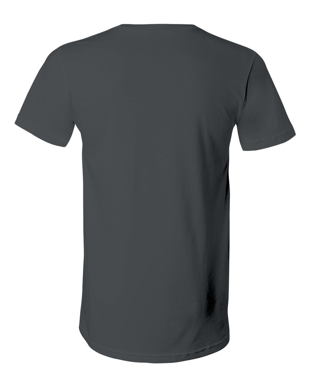 Unisex Jersey V-Neck Tee - Back - B00306092 - Asphalt