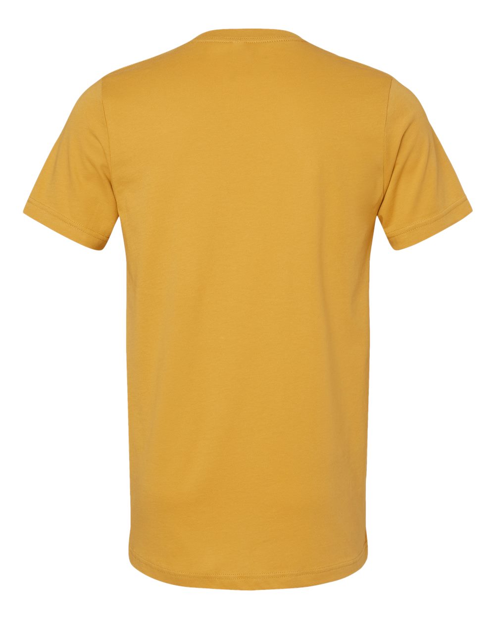 Unisex Jersey V-Neck Tee - Back - B00306192 - Mustard