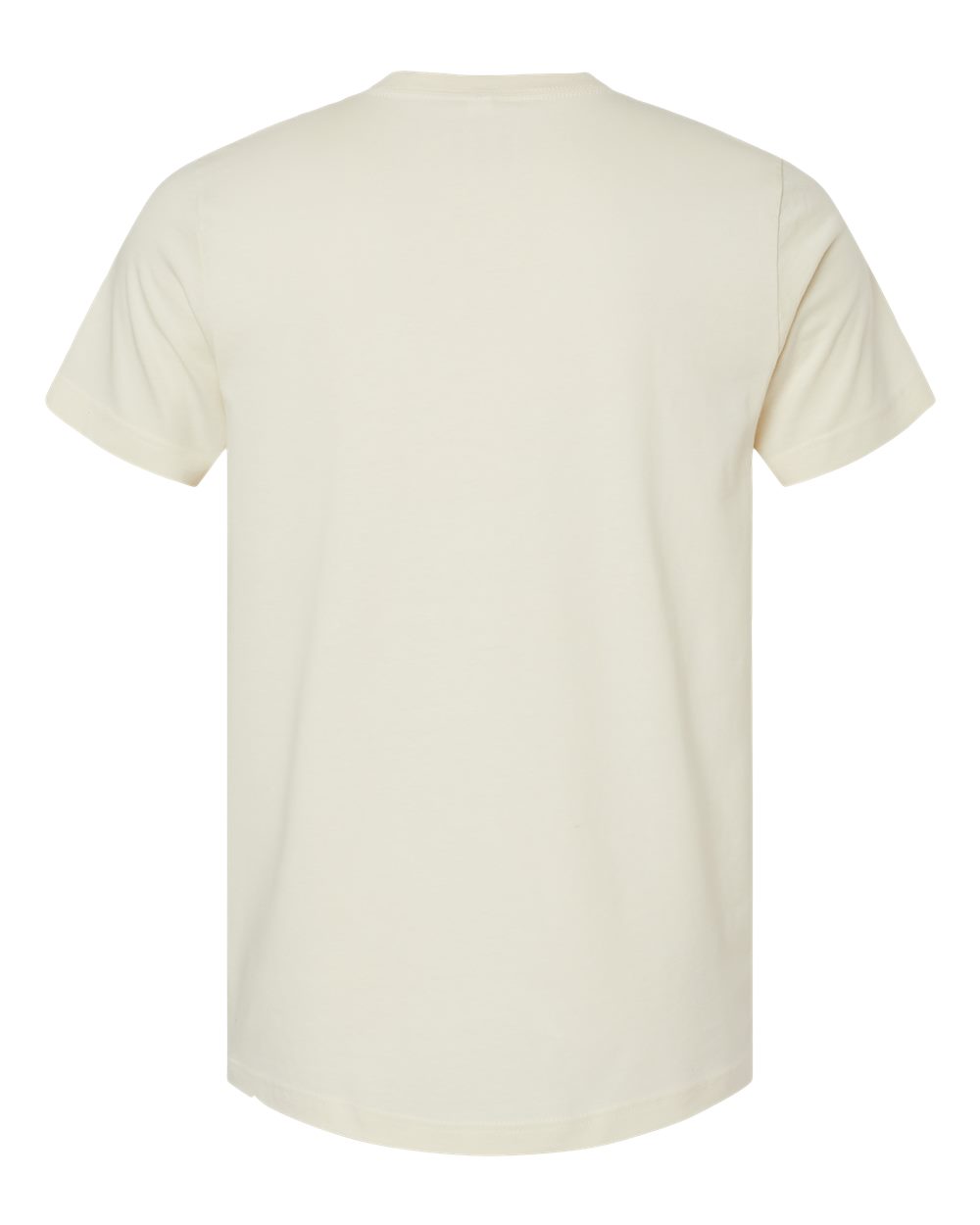 Unisex Jersey V-Neck Tee - Back - B00306242 - Natural