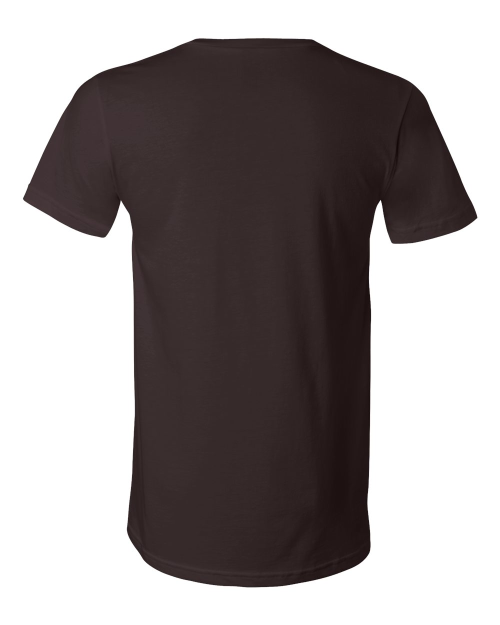 Unisex Jersey V-Neck Tee - Back - B00306552 - Brown
