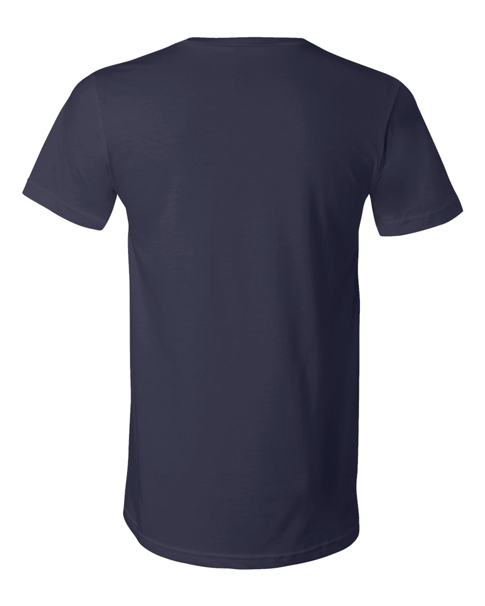 Unisex Jersey V-Neck Tee - Back - B00306652 - Navy