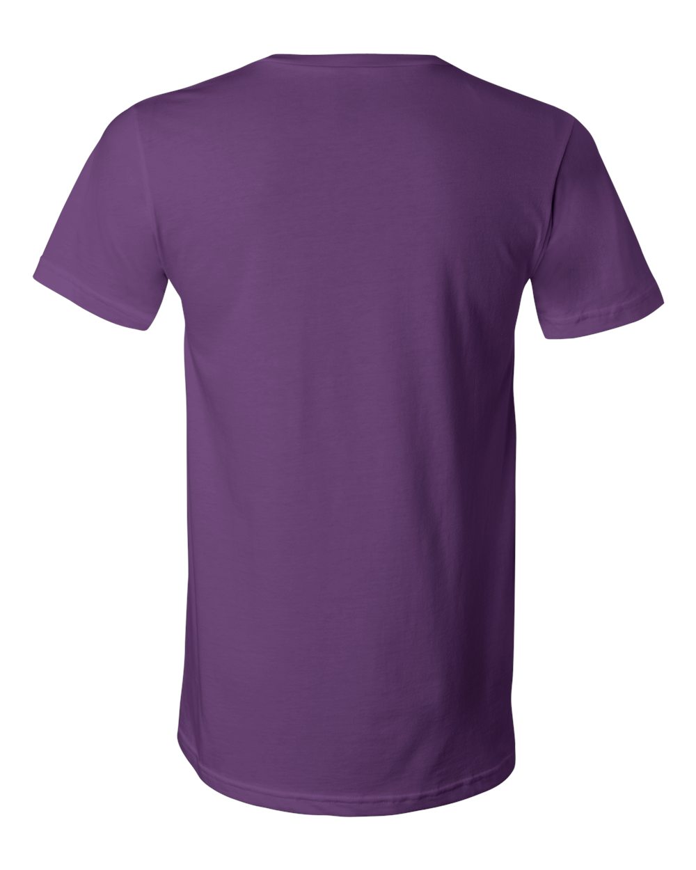 Unisex Jersey V-Neck Tee - Back - B00306672 - Team Purple