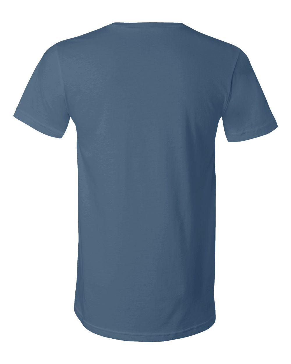 Unisex Jersey V-Neck Tee - Back - B00306682 - Steel Blue