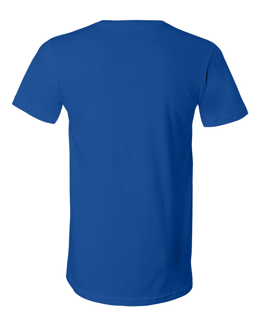 Unisex Jersey V-Neck Tee - Back - B00306752 - True Royal