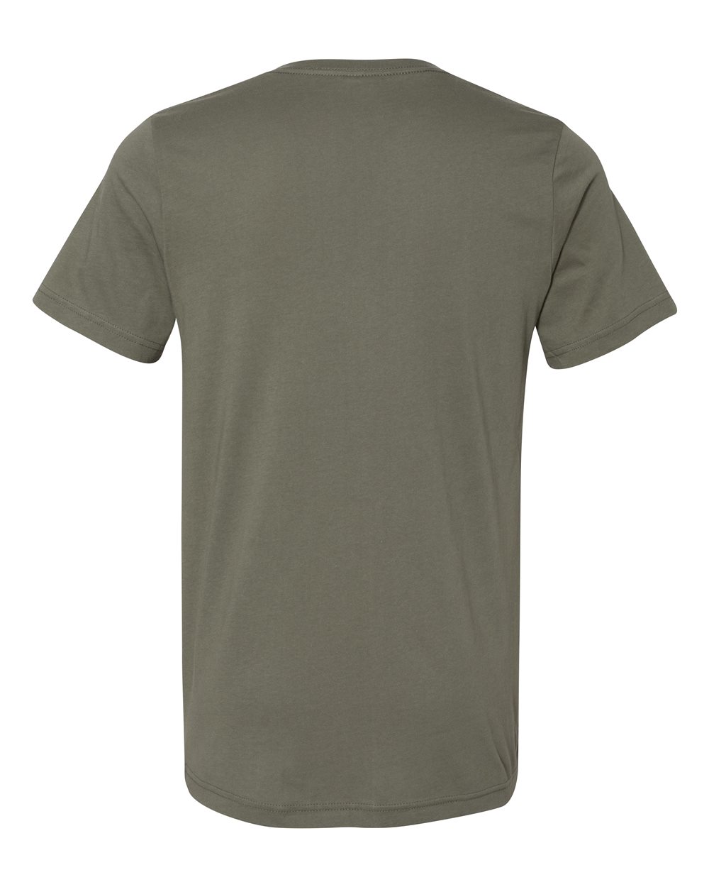 Unisex Jersey V-Neck Tee - Back - B00306962 - Military Green