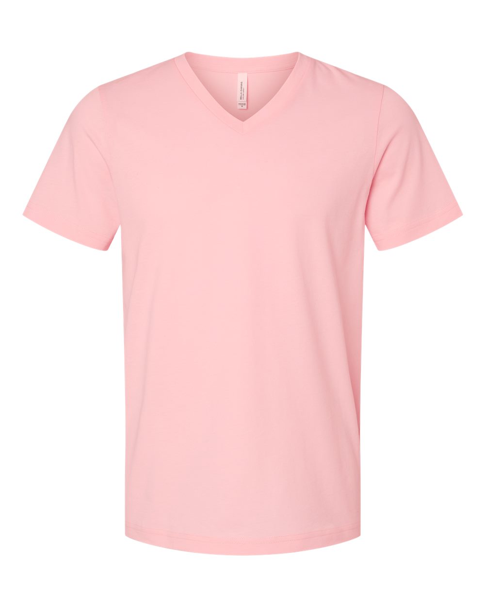 Unisex Jersey V-Neck Tee - Front - B00306222 - Pink