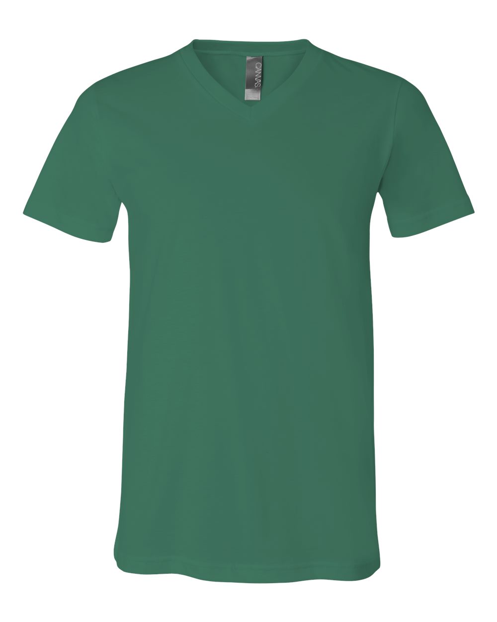 Unisex Jersey V-Neck Tee - Front - B00306602 - Kelly