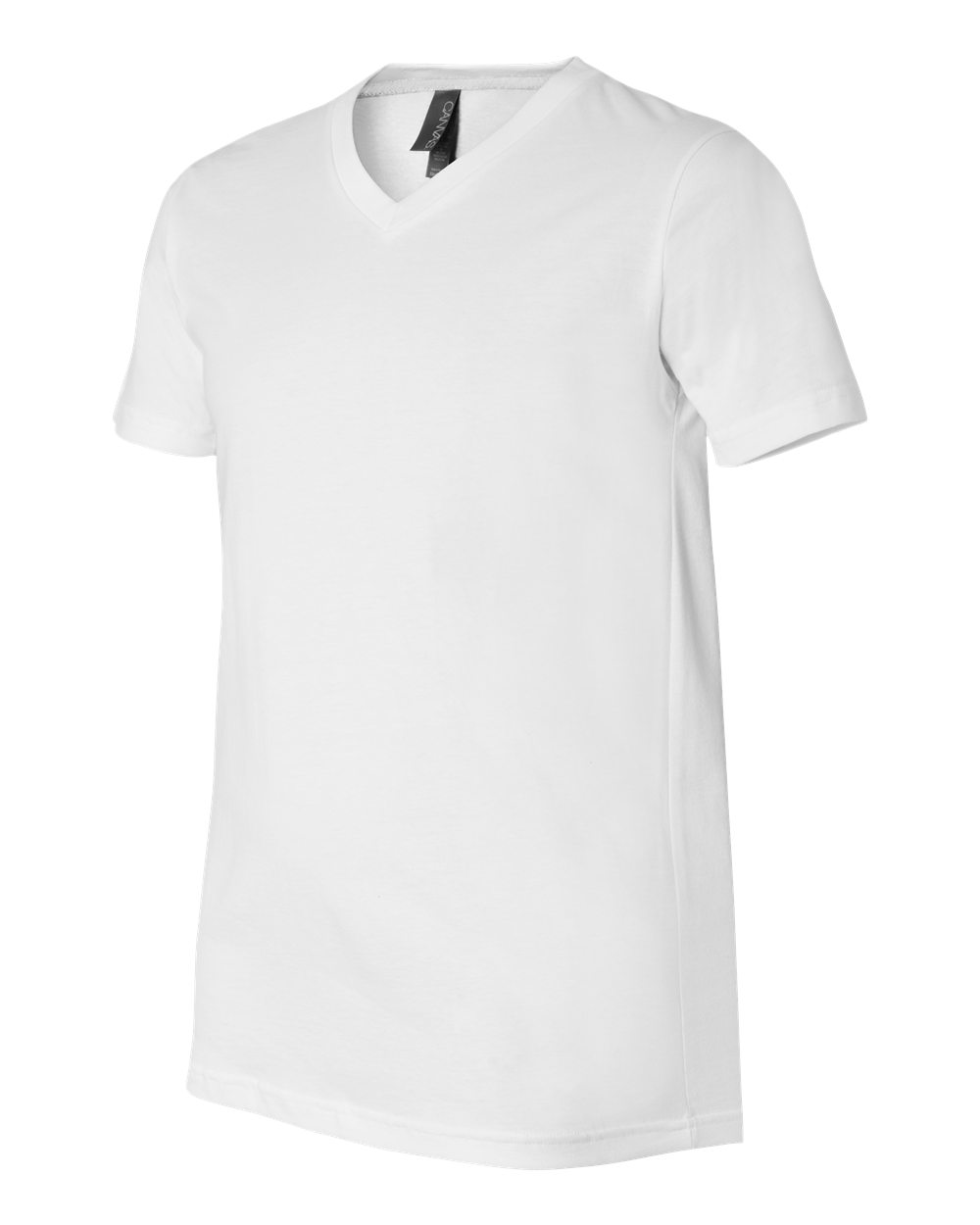 Unisex Jersey V-Neck Tee - Side - B00306002 - White