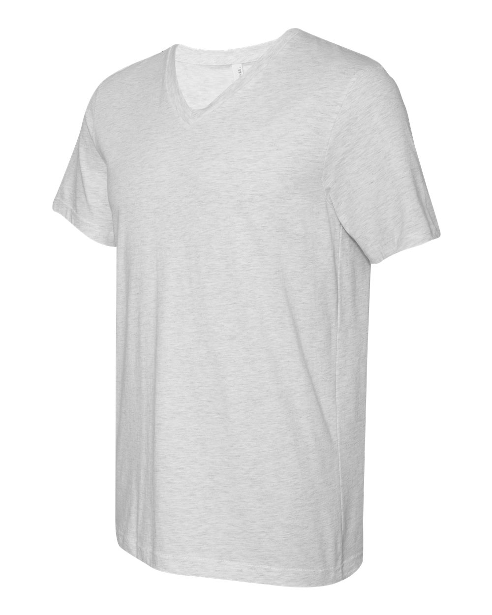 Unisex Jersey V-Neck Tee - Side - B00306022 - Ash