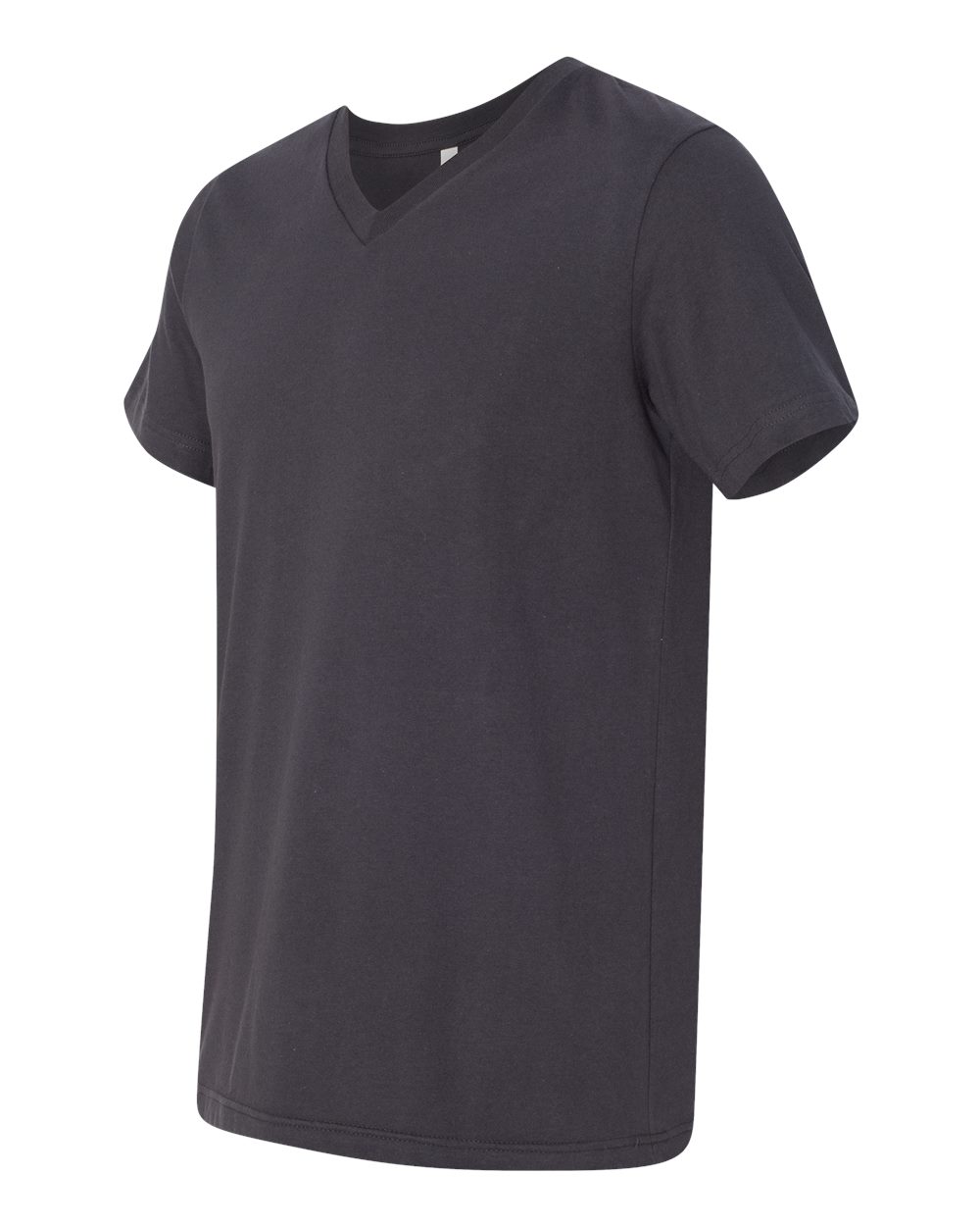 Unisex Jersey V-Neck Tee - Side - B00306082 - Dark Grey
