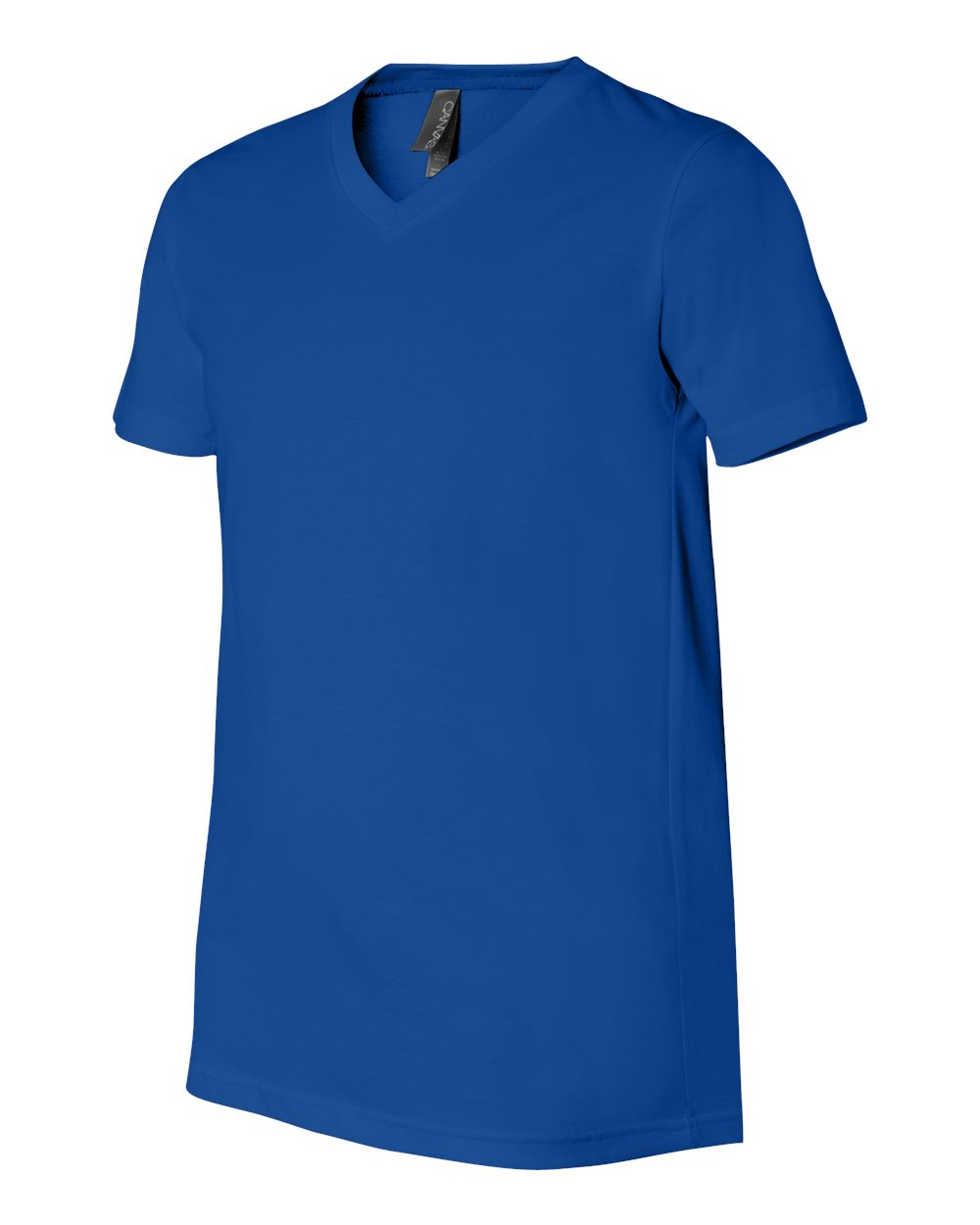 Unisex Jersey V-Neck Tee - Side - B00306752 - True Royal