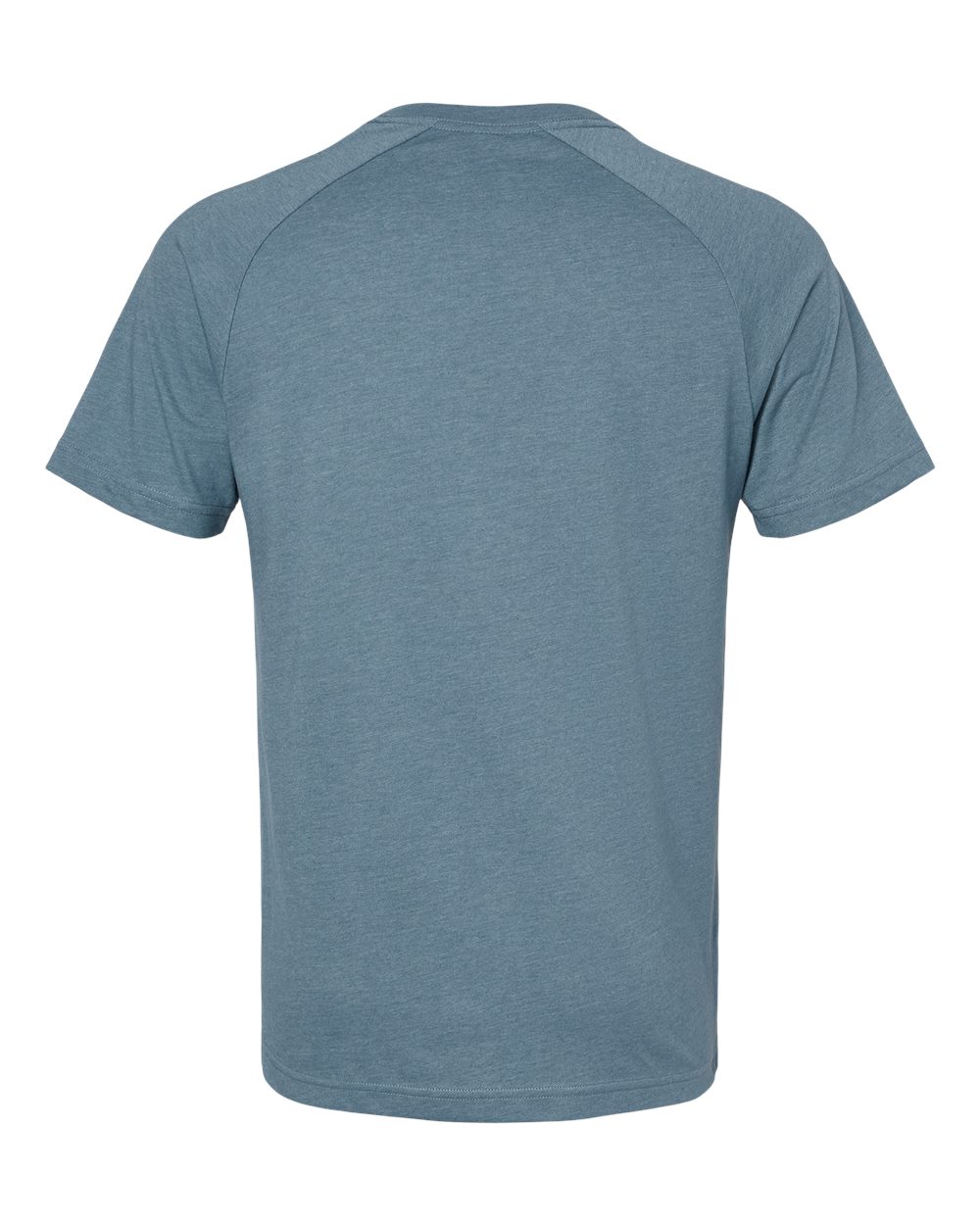 Men's Heather CVC Raglan Tee - Back - B37106013 - Heather Slate