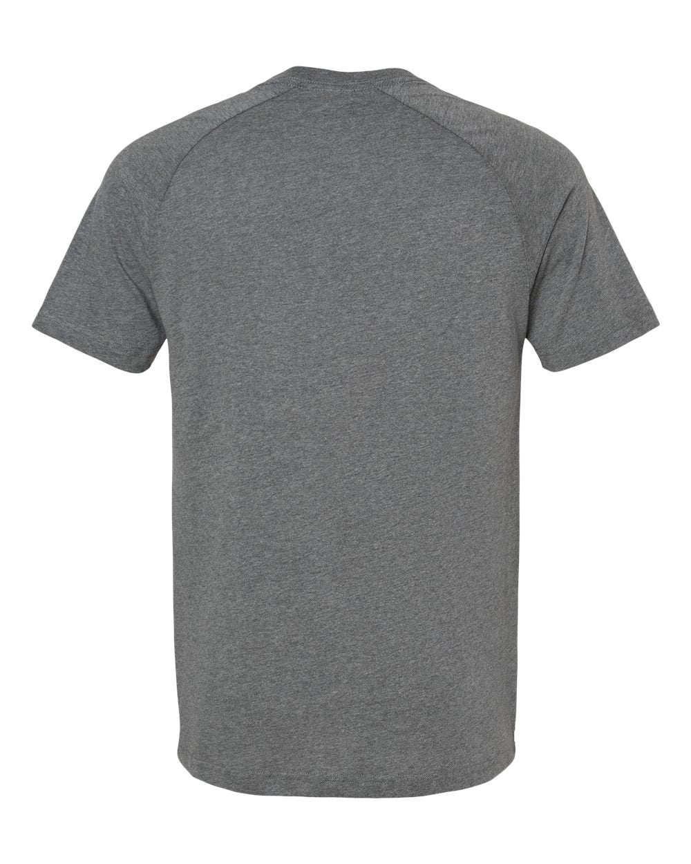 Men's Heather CVC Raglan Tee - Back - B37106533 - Deep Heather
