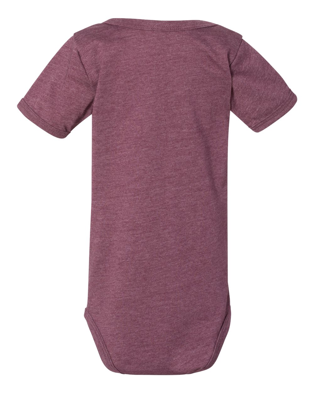Infant Jersey One Piece - Back - B36106531 - Heather Maroon
