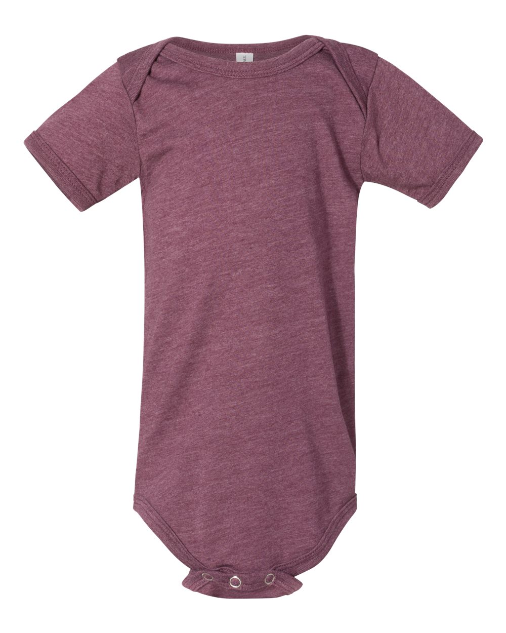 Infant Jersey One Piece - Front - B36106531 - Heather Maroon