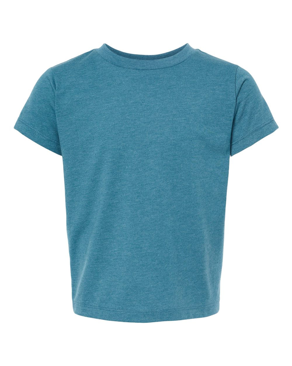 Toddler Jersey Tee - Front - B36306362 - Heather Deep Teal