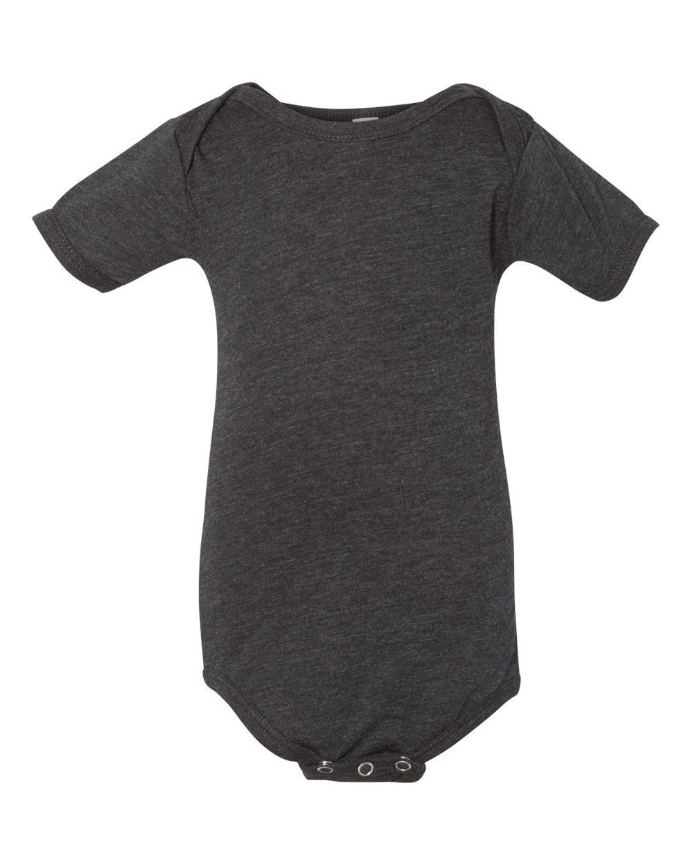 Infant Triblend One Piece - Front - B19406091 - Charcoal Black Triblend