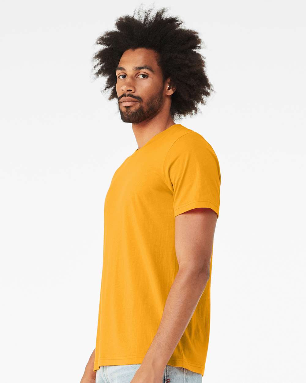 CVC Jersey Tee - OnModelSide - B00706422 - Heather Gold