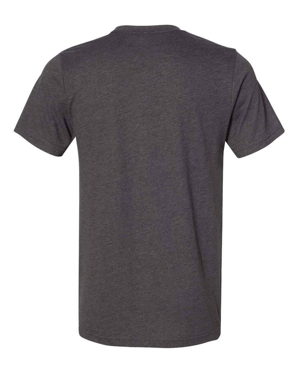 Unisex Sueded Tee - Back - B29706092 - Dark Grey Heather
