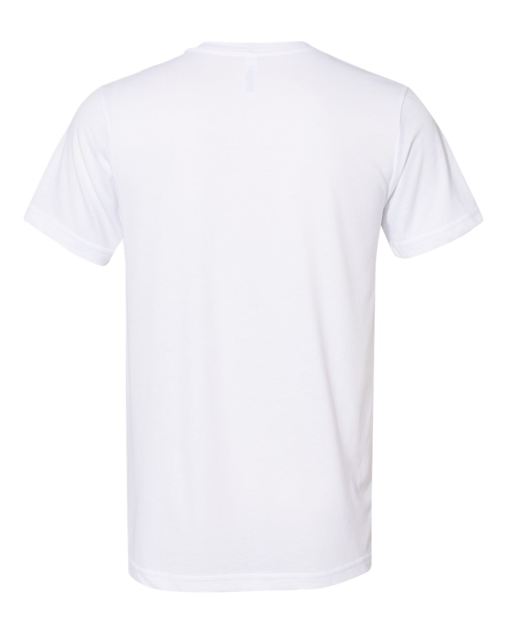 Unisex Sueded Tee - Back - B29706132 - Solid White Blend