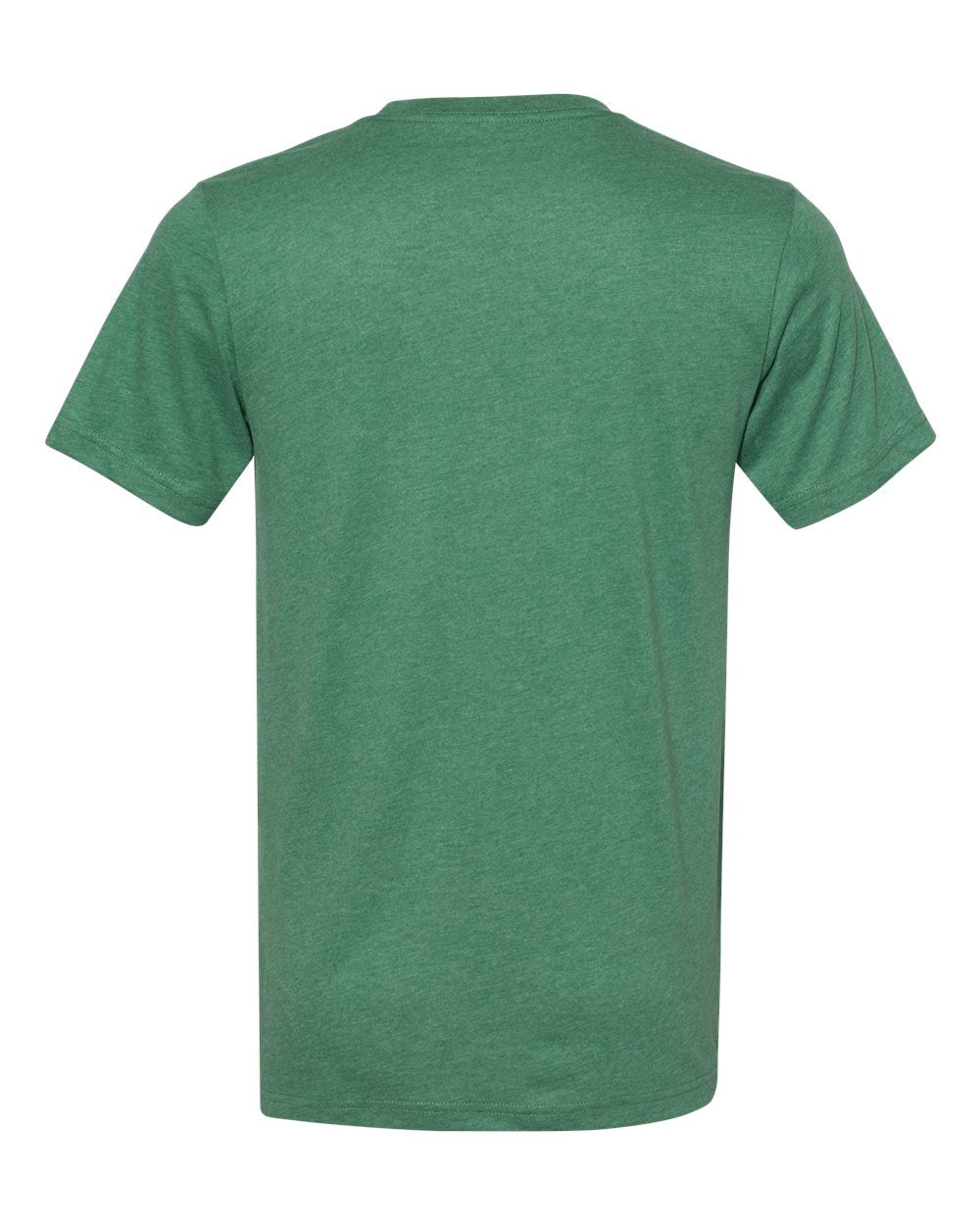 Unisex Sueded Tee - Back - B29706192 - Heather Grass Green