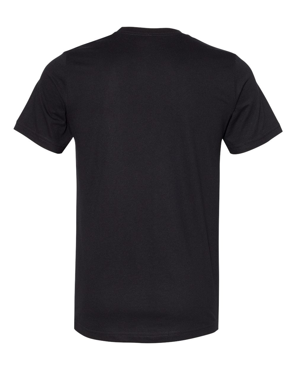 Unisex Sueded Tee - Back - B29706512 - Solid Black Blend