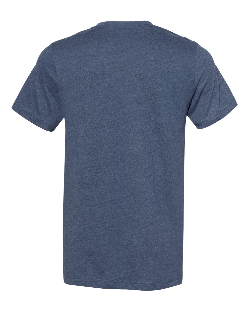 Unisex Sueded Tee - Back - B29706652 - Heather Navy